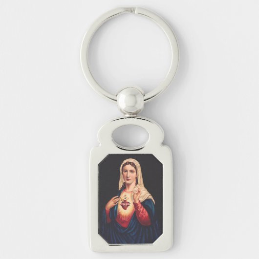 Het Onbevlekte Hart van Maria Sleutelhanger (Voorkant)