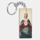 Het Onbevlekte Hart van Maria Sleutelhanger (Voorkant Links)