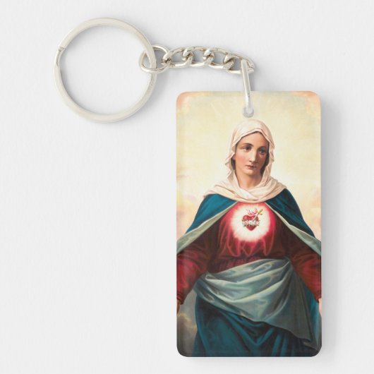 Het Onbevlekte Hart van Maria Sleutelhanger (Voorkant)