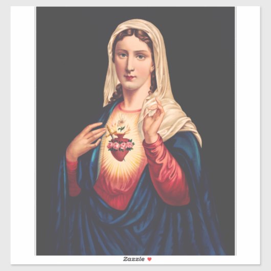 Het Onbevlekte Hart van Maria Sticker (Vel)