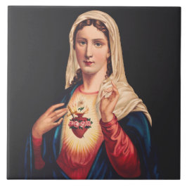 Het Onbevlekte Hart van Maria Tegeltje