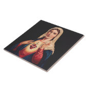Het Onbevlekte Hart van Maria Tegeltje (Zijkant)