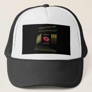Het onderbreken van donuts ontwerpt gemengde kleur trucker pet