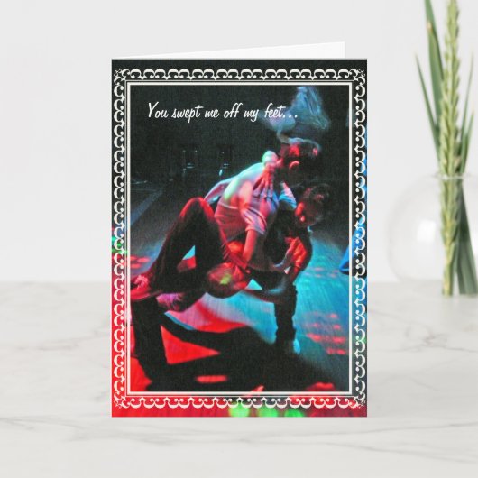 Het Onderdompelen van dansers Feestdagen Kaart (Voorkant)