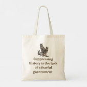 Het onderdrukken van Geschiedenis is de taak - het Tote Bag (Achterkant)