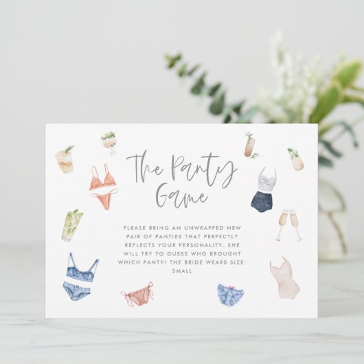 Het ondergoed spel lingerie cocktail champagne (Staand voorkant)