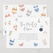 Het ondergoed spel lingerie cocktail champagne (Voorkant / Achterkant)