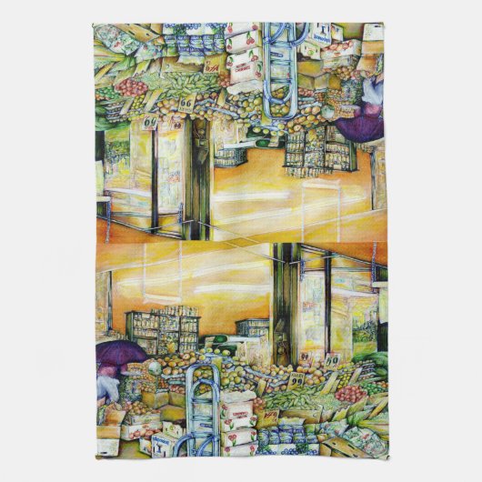 Het ondermijnen van artistieke gentrificatie theedoek (Verticaal)