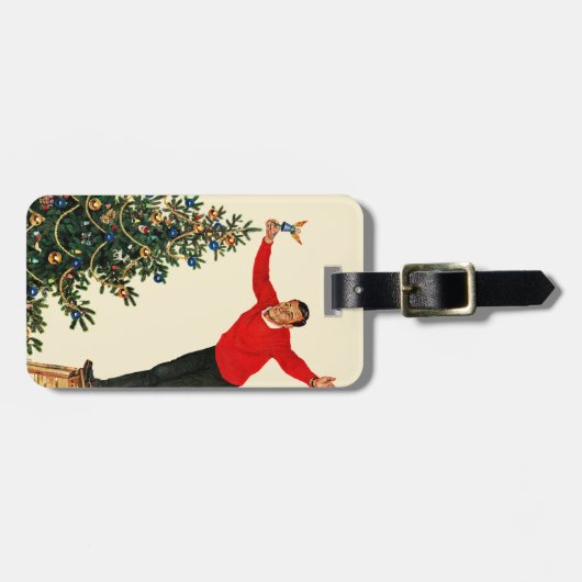 Het onderpingelen van de Boom Bagagelabel (Voorkant horizontaal)