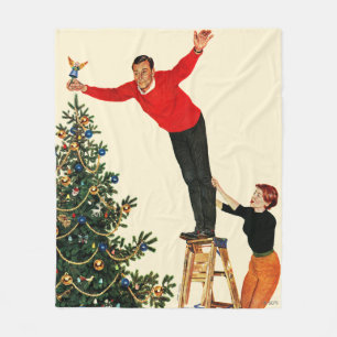 Het onderpingelen van de Boom Fleece Deken