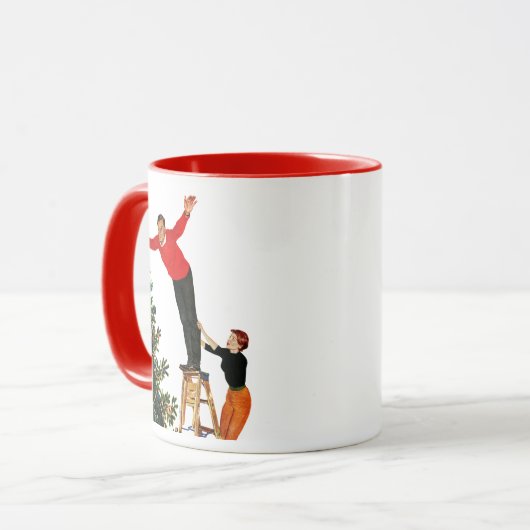 Het onderpingelen van de Boom Mok (Voorkant links)