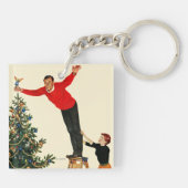 Het onderpingelen van de Boom Sleutelhanger (Achterkant)