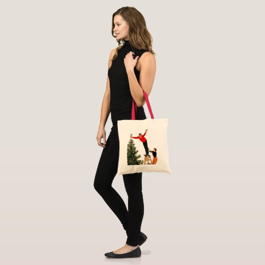 Het onderpingelen van de Boom Tote Bag (Voorkant (model))