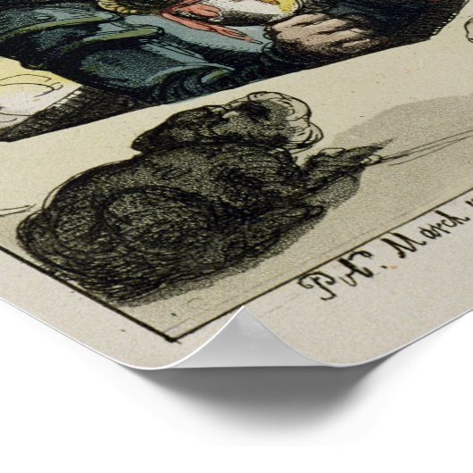 Het onderscheppen of het Opheffen van de Duivel, 1 Poster (Hoek)