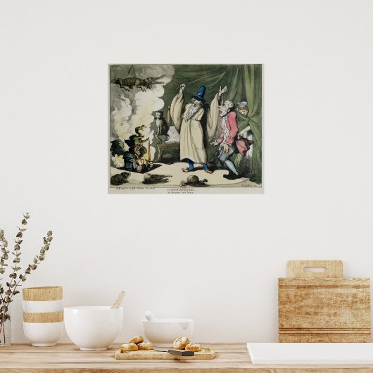 Het onderscheppen of het Opheffen van de Duivel, 1 Poster (Keuken)