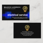 Het onderscheppen van Blauwe Elektrische Huidige S Visitekaartje (Voorkant / Achterkant)