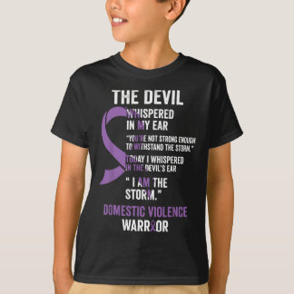 Het ondersteuningscentrum voor geweld in het binne t-shirt