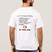 Het ondersteuningsteam van Cindy T-shirt (Achterkant)