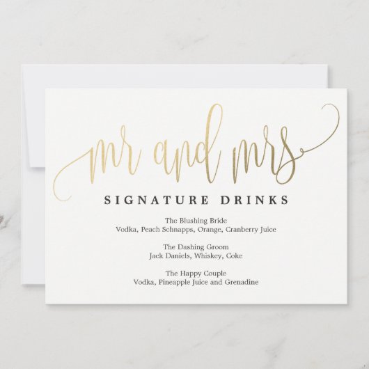 Het Onderteken van de Handtekening van het huwelij Kaart (Voorkant)