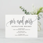 Het Onderteken van de Handtekening van het huwelij Kaart (Staand voorkant)