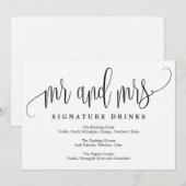 Het Onderteken van de Handtekening van het huwelij Kaart (Voorkant / Achterkant)