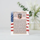 Het onderwerp Inauguratie in Gettysburg Briefkaart (Staand voorkant)