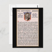 Het onderwerp Inauguratie in Gettysburg Briefkaart (Voorkant / Achterkant)