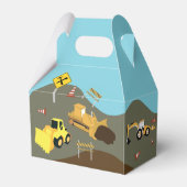 Het onderwerp van de bouwplaats van vrachtwagens D Bedankdoosjes (Achterkant)