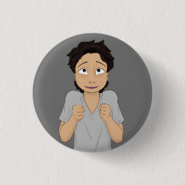 Het onderwerp voordat ze haar hart krijgt ronde button 3,2 cm