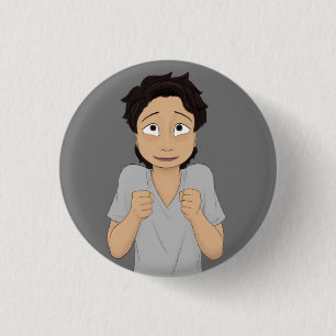 Het onderwerp voordat ze haar hart krijgt ronde button 3,2 cm