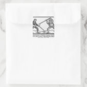 Het onderwijs in Pantagruel, illustratie Vierkante Sticker (Tas)