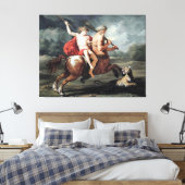 Het onderwijs van Achilles Fine Art Canvas Print (Insitu (Slaapkamer))