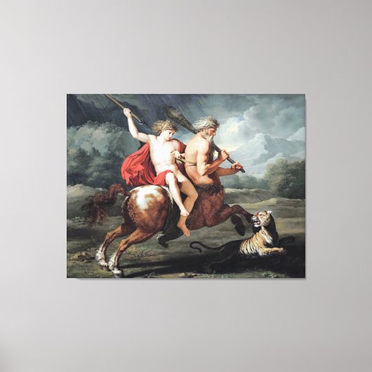 Het onderwijs van Achilles Fine Art Canvas Print (Voorkant)