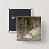 Het onderwijs van Achilles Vierkante Button 5,1 Cm (Voorkant /achterkant)