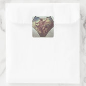 Het onderwijs van Achilles Vierkante Sticker (Tas)