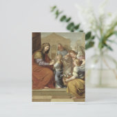 Het onderwijs van de Maagd, 1658 Briefkaart (Staand voorkant)