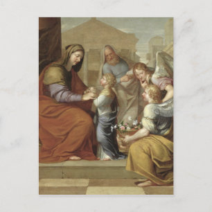 Het onderwijs van de Maagd, 1658 Briefkaart