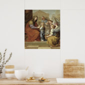 Het onderwijs van de Maagd, 1658 Poster (Keuken)