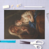 Het onderwijs van de Maagd Mary door Coypel Tissuepapier (Craft)