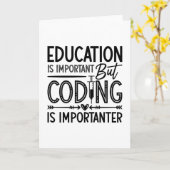 Het onderwijs van de medische coder is belangrijk  kaart (Gele Bloem)
