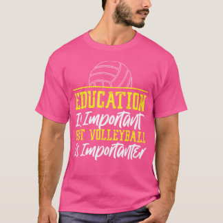 Het onderwijs van het de Speler van de volleybal t T-shirt