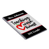 Het onderwijzen is een kunstwerk voeg naamsrang to notitieboek (Rechterzijde)