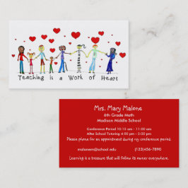 Het onderwijzen is een Werk van de Kaarten van de  Visitekaartje