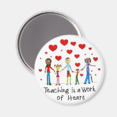 Het onderwijzen is een Werk van Heart Magnet (Voorkant / Achterkant)