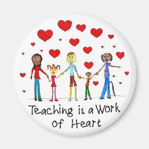 Het onderwijzen is een Werk van Heart Magnet
