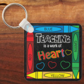 Het onderwijzen is een werk van het ART | Leerkrac Sleutelhanger (Voorkant)