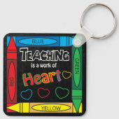 Het onderwijzen is een werk van het ART | Leerkrac Sleutelhanger (Achterkant)