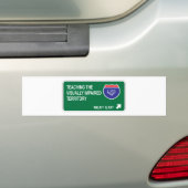 Het onderwijzen van de Visueel Verminderde Volgend Bumpersticker (Op auto)