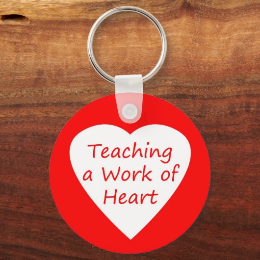 Het onderwijzen van een kunstwerk sleutelhanger (Voorkant)