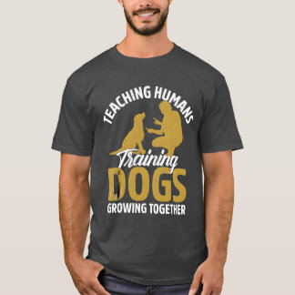 Het onderwijzen van Humantraining Honden Groeien S T-shirt